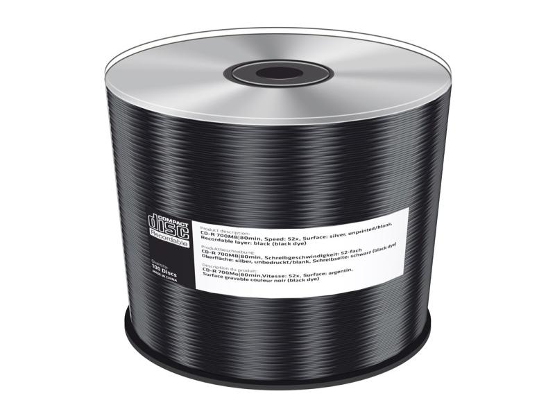 CD-R 80 Min/700 MB Ultra Black Magic 52x ECO-Pack 100 pezzi