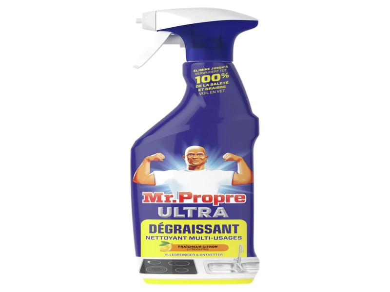 Spray Ultra Power Mr. Propre élimine jusqu'à 100% de la saleté et graisse  Pub 20s 