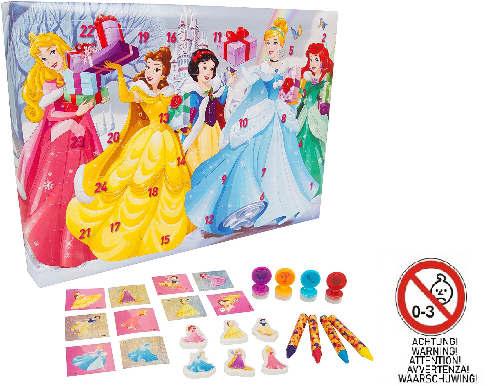 Disney Princess DSP146710 True Advent Calendar with stickers, stamps
