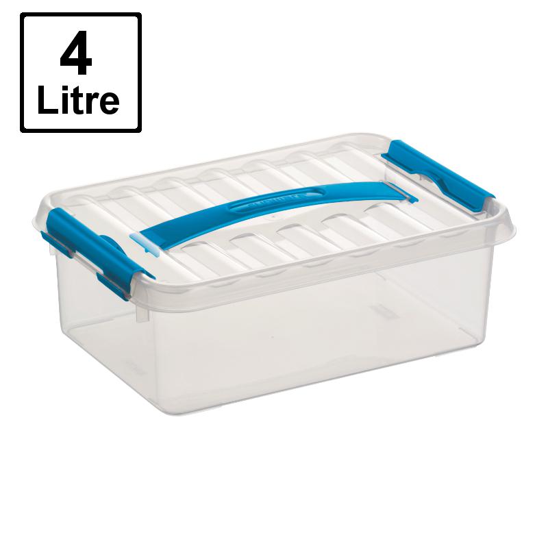 4 litre plastic storage boxes