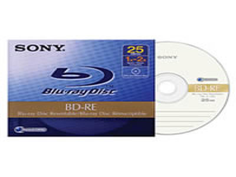 Re 25gb Sony Blu Ray Rewritable 1 2x Speed Slimcase 10 Stuks