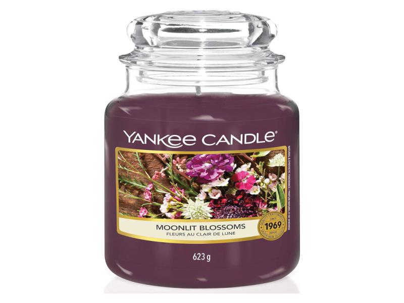 Yankee Candle Large scented candle - Moonlit Blossoms - 623g/Burn time up  to 150 hours