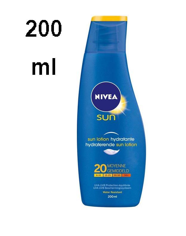 Uitdrukking Meedogenloos dat is alles Nivea Moisturizing Sun Lotion / Sun Milk F20 - 200 ml