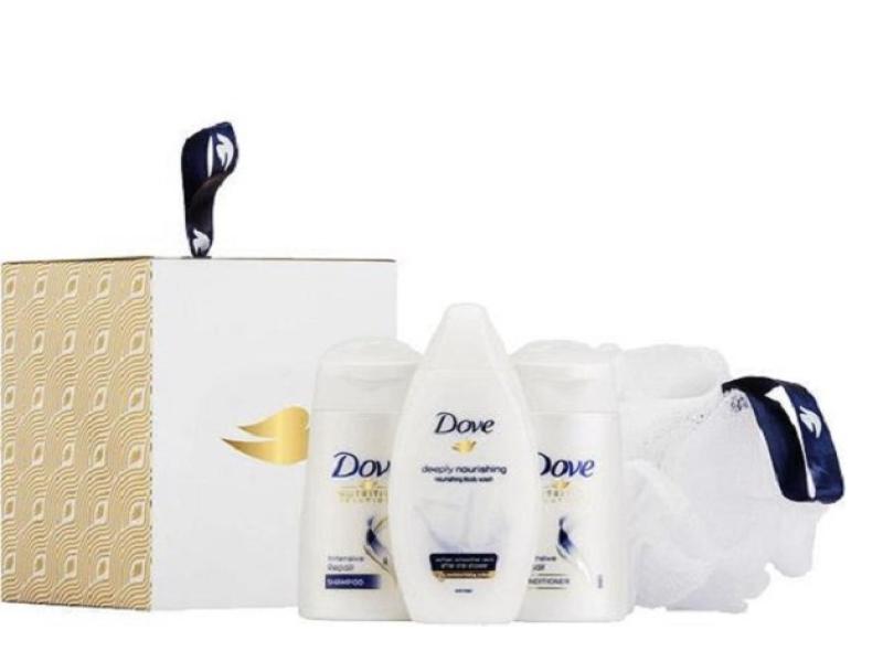 Nominaal Mona Lisa Medisch wangedrag Dove Women Gift - Minis Deeply Nourishing/Intensive Repair (Shampoo/Shower  Gel/Conditioner/Puff)
