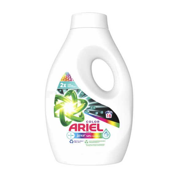 Ariel Liquid Detergent - Color + Touch Of Lenor Unstoppable - 0,8 litre/16  washes