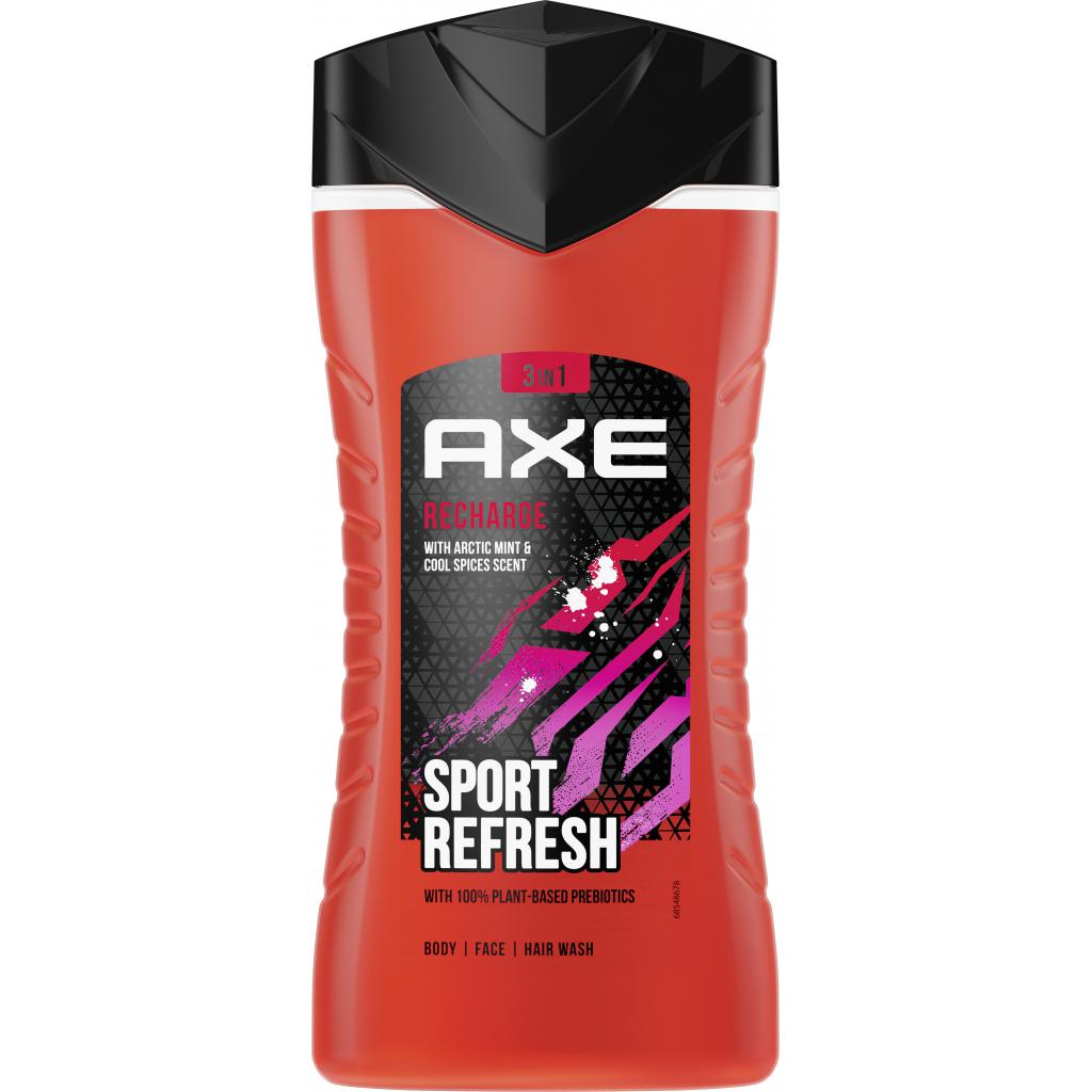 Axe Shower Gel 3in1 - Sport Refresh - Arctic mint & Cool spices scent -  250ml 3813AXDSR250