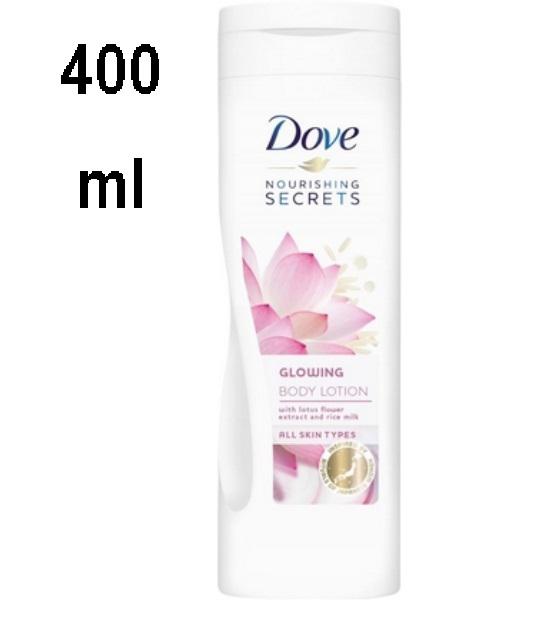 Dove Body Lotion - Glowing Lotus flower - for all skin types - 400 ml