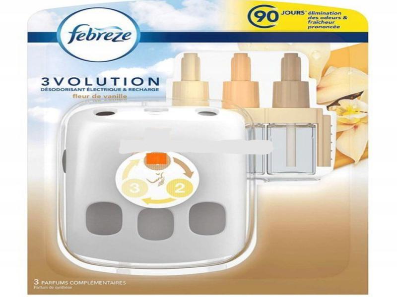 Febreze 3volution Starter Set, Diffuseur Electrique + Recharge Apple &  Cinnamon- 20ml