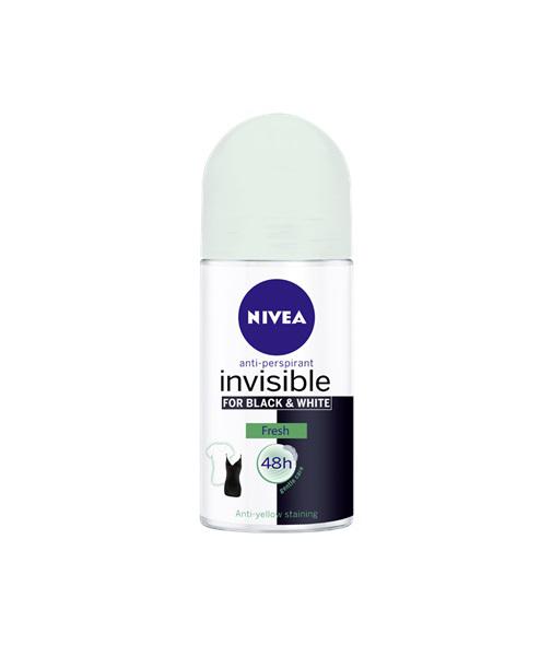holte knijpen Schurk NIVEA Deo Roll-on Women "Invisible for black & white - Fresh" - 50 ml