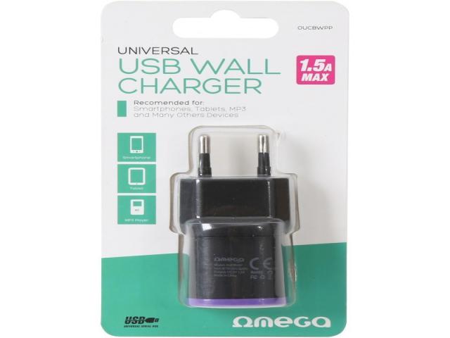 omega-usb-charger-1500ma-black-purple-42894