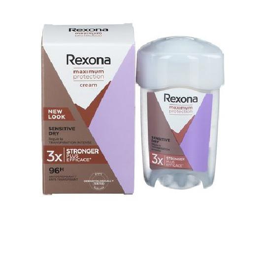 voeden lus zacht Rexona Deo Cream Stick Women Maximum Protection - Sensitive Dry - 45ml