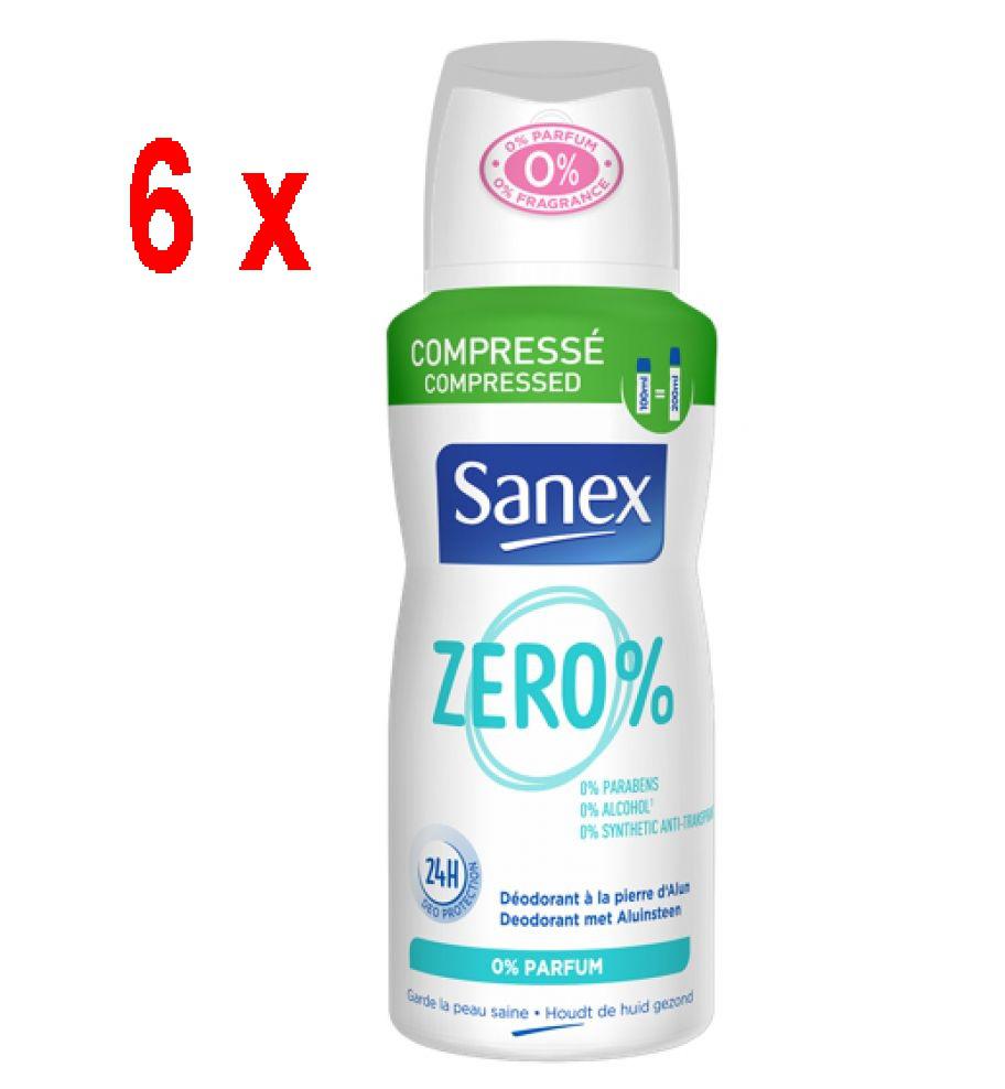 laden Onvermijdelijk Outlook 6er Pack - SANEX Deospray Compressed - Zero % ( 0 % Parfum) - 100 ml