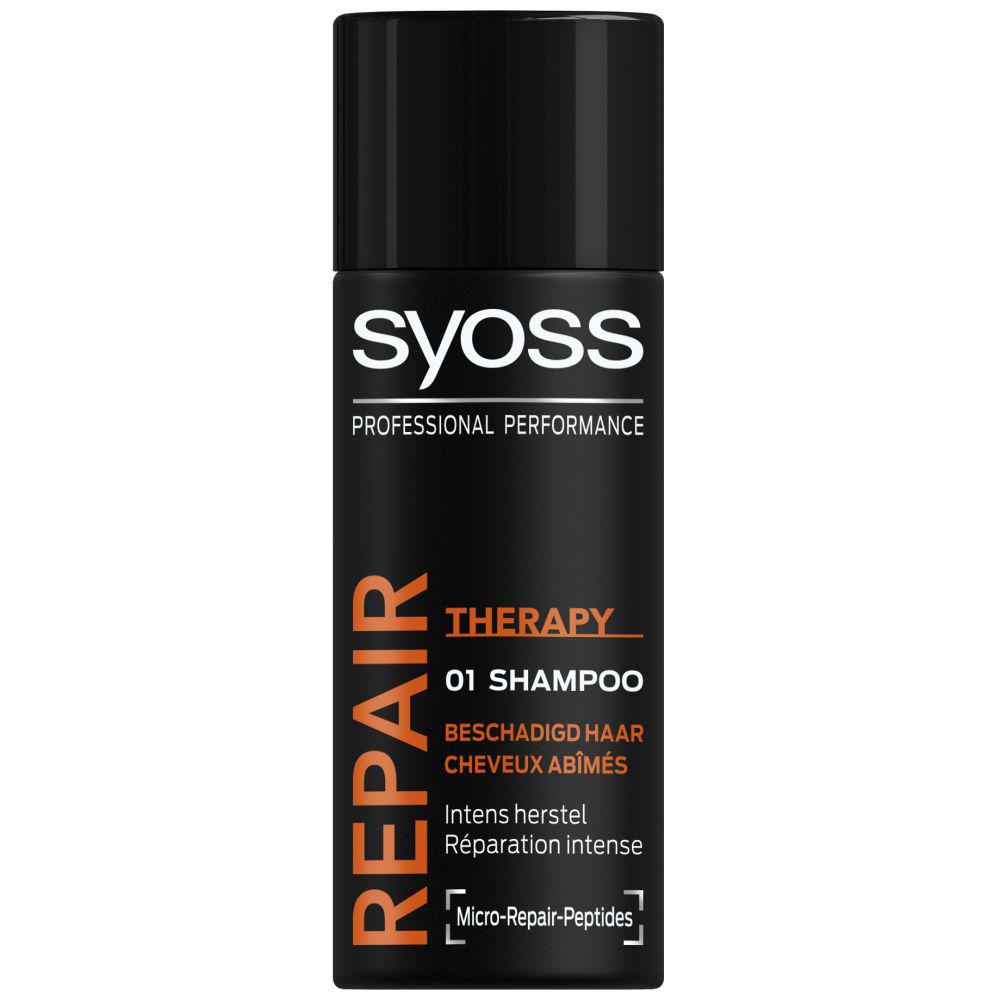 Assimilatie Positief Schoolonderwijs Mini Syoss Shampoo - Repair Therapy - cleans and cares for dry and damaged  hair - 50 ml