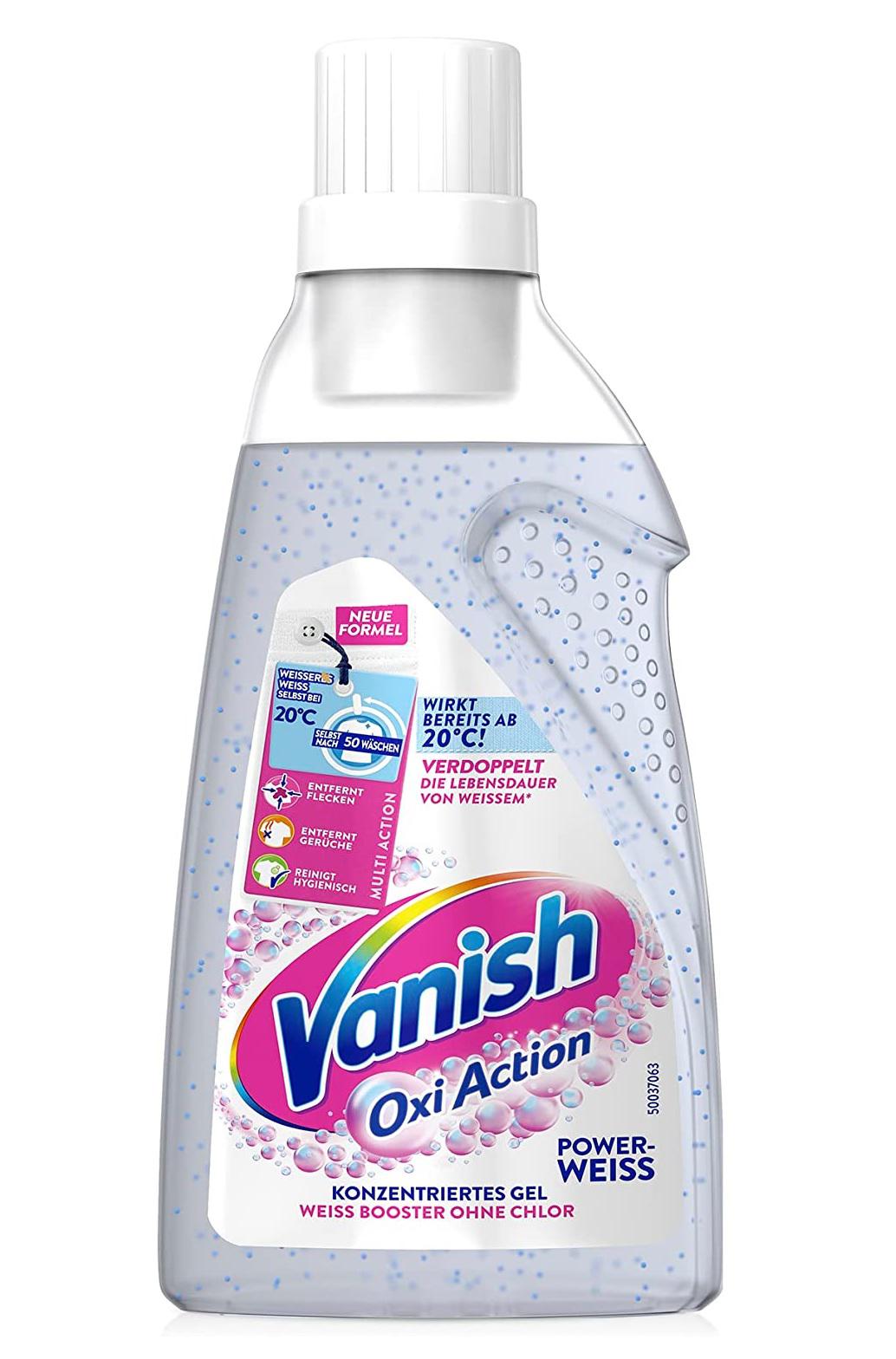 6x Vanish Oxi Action Gel Power White - Stain remover gel without chlorine -  for washing and soaking white laundry - 750ml